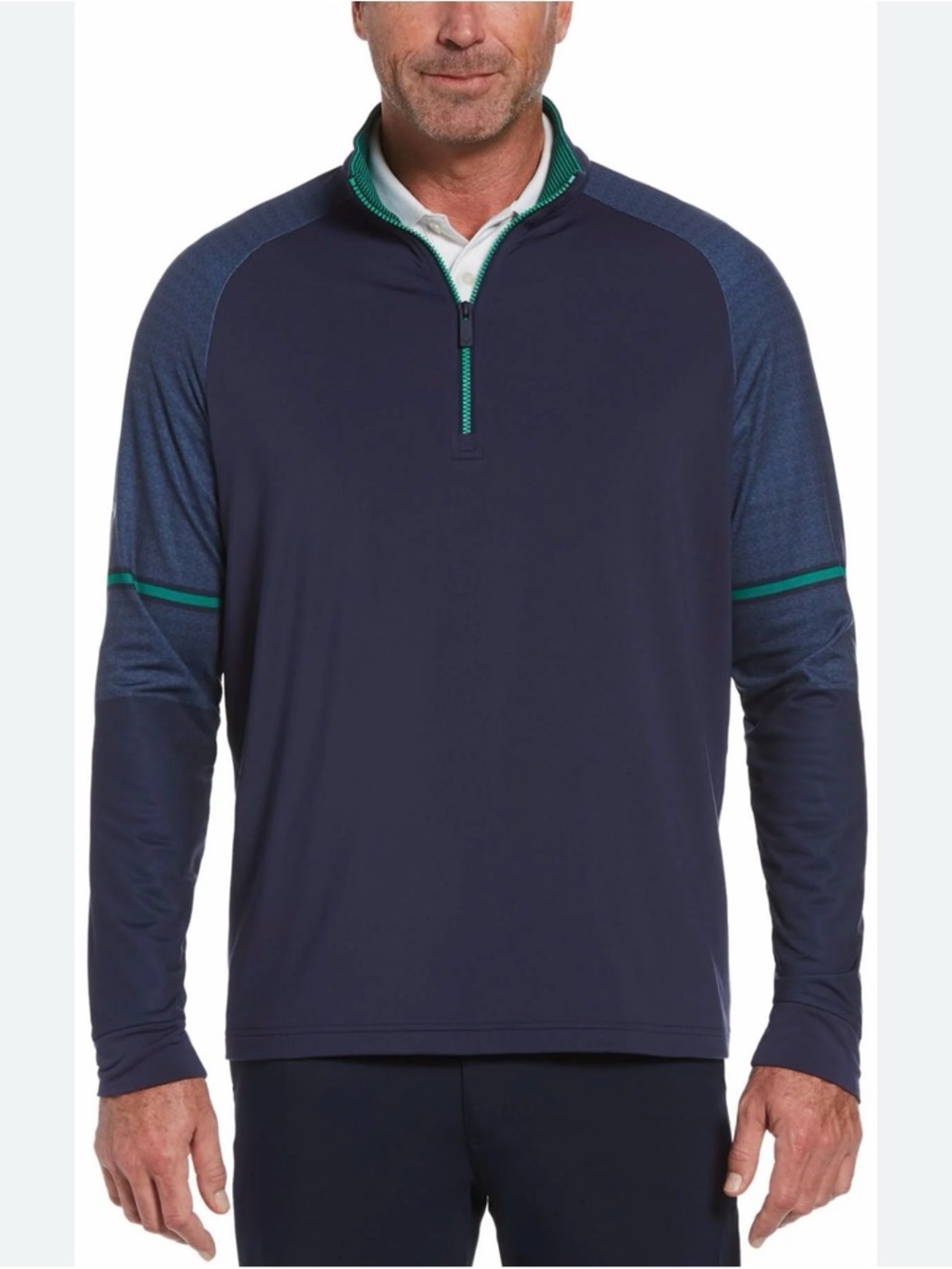 Callaway Golf Quarter Zip Pullover Men’s size Small Blue Long Sleeve Polyester